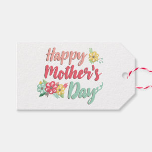 Mit Blumen. Der glückliche Tag der Mutter Geschenkanhänger