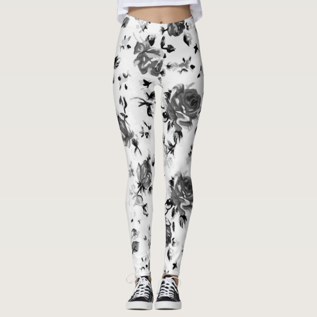 Mit Blumen Leggings (Vorderseite)