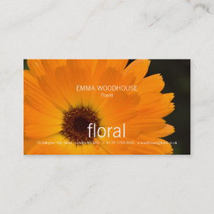 Mit Blumen - Ringelblumen-Visitenkarte Visitenkarte