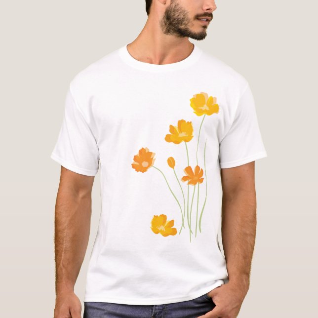 Mit Blumen T-Shirt (Vorderseite)