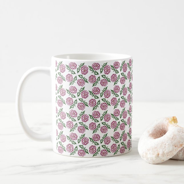 mit Blumen Tasse (Mit Donut)