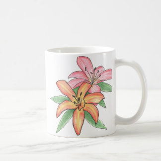 Mit Blumen Tasse