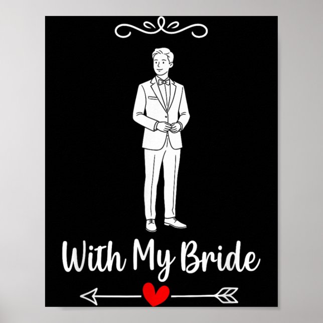 Mit Braut-Matching-Paar-Hochzeit-Flitterwochen-Brä Poster (Vorne)
