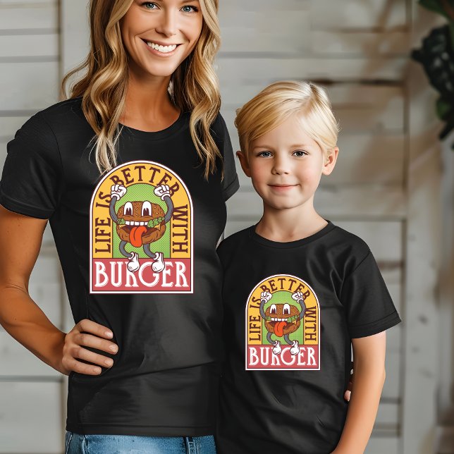 Mit Burger-T - Shirt ist das Leben besser (Von Creator hochgeladen)