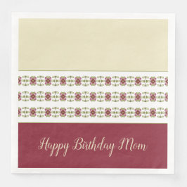 mit Burgund gespielt Serviette