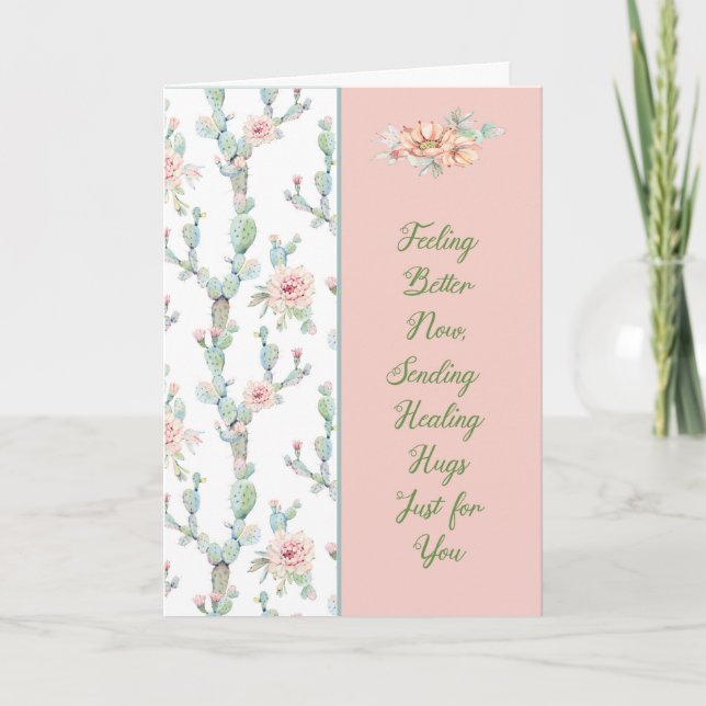 Mit Cacti erhalten Sie eine Well Card für Pheumoni Karte (Vorderseite)