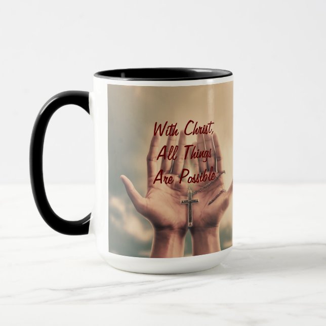 Mit Christus, Kaffee-Tasse Tasse (Links)
