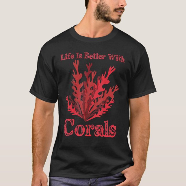 Mit Corals Reef Ocean Corps Reefs Aquarium T-Shirt (Vorderseite)