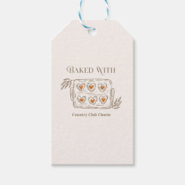 Mit Country-Club-Charm gebacken | Beige Braun Rust Geschenkanhänger