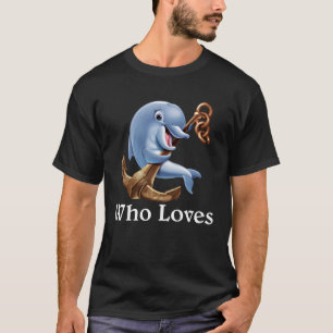 Mit Delphinen nur ein Mädchen, das Delphine Liebe T-Shirt