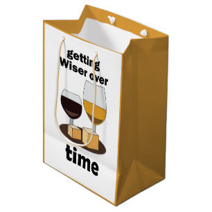 Mit Dem Alter Perfekt Werden Mit Der Zeit Weiser W Mittlere Geschenktüte
