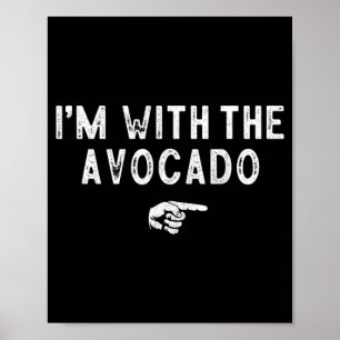 Mit dem Avocado-Passenden Faulen Kostüm Halloween Poster