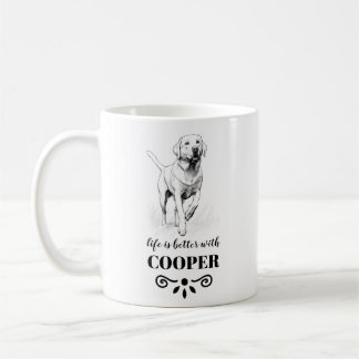Mit dem benutzerdefinierten Dogennamen ist die Leb Kaffeetasse