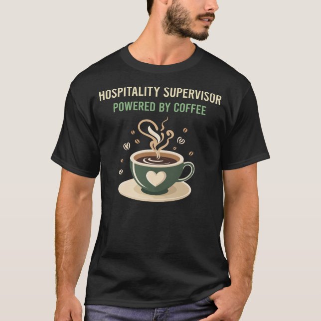 Mit dem Betreuer für die Kaffeehausbehandlungen T-Shirt (Vorderseite)