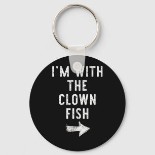 Mit dem Clownfisch Lustiges Halloween Paarkostüm Schlüsselanhänger