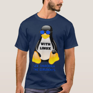 Mit dem Computing von Linu durch Windows Tu T-Shirt