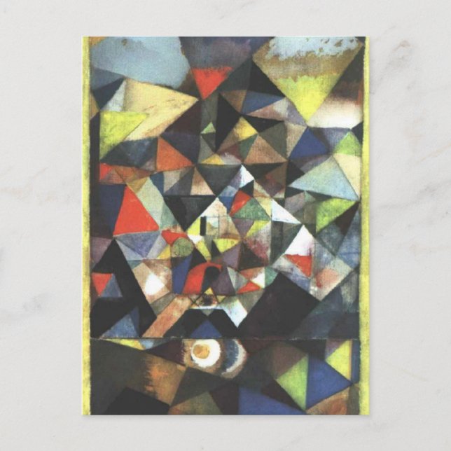 Mit dem Ei von Paul Klee Postkarte (Vorderseite)