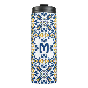 Mit dem ersten 💛 💙 blauen und gelben Azulejos Thermosbecher