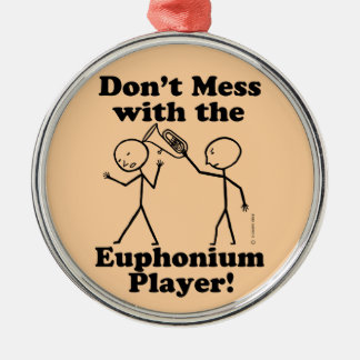 Mit dem Euphonium Player Metal Ornamen nicht durch Ornament Aus Metall