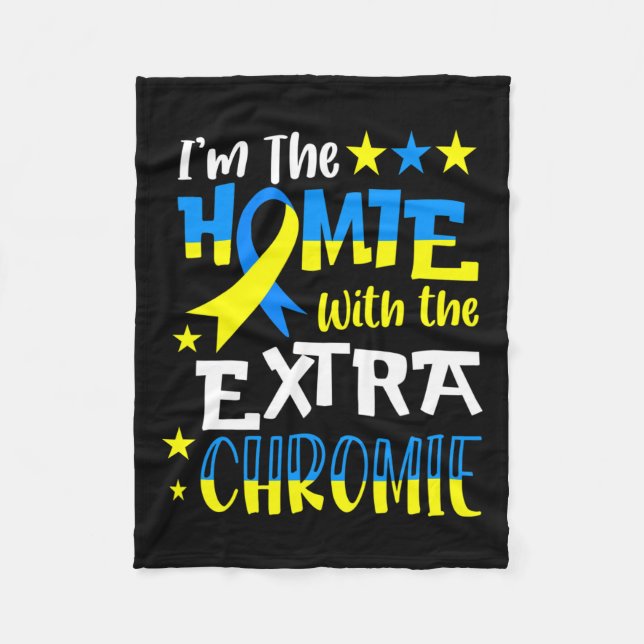 Mit dem Extra Chromie Down Syndrome Awareness Nov Fleecedecke (Vorderseite)