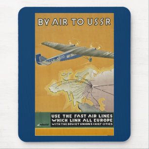 Mit dem Flugzeug in die UdSSR Mousepad