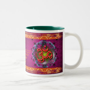 Mit dem Fluss gehen Zweifarbige Tasse