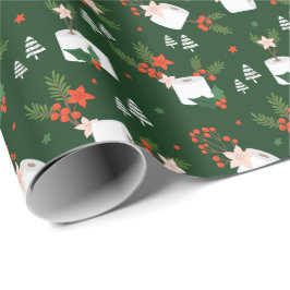 Mit dem Funny Toilet Papier Rolls & Foliage gewick Geschenkpapier