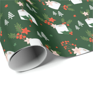 Mit dem Funny Toilet Papier Rolls & Foliage gewick Geschenkpapier