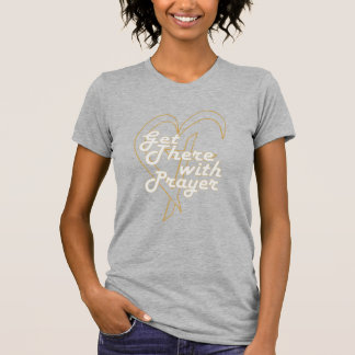 Mit dem Gebet Christliche Kunst Vollbild T-Shirt