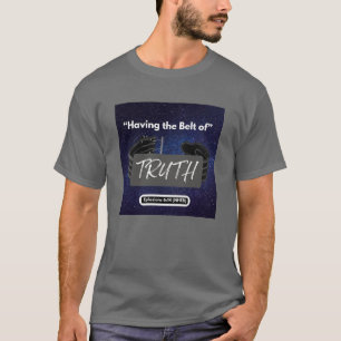 Mit dem Gürtel der Wahrheit - kurzer Sieb Med Gray T-Shirt