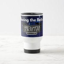 Mit dem Gürtel der Wahrheit - White Travel Mug
