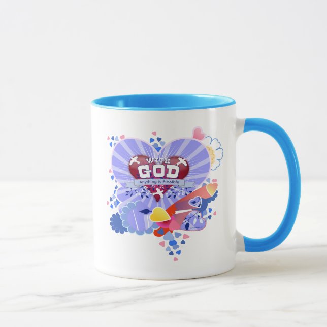 Mit dem Herzen Gottes Tasse (Rechts)