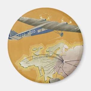 Mit dem Luftverkehr in die UdSSR Magnet