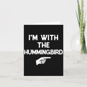 mit dem lustigen Halloween-Matching-Hummingbird Karte