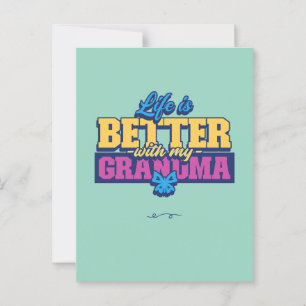 Mit dem Muttertag meiner Großmutter ist das Leben Postkarte