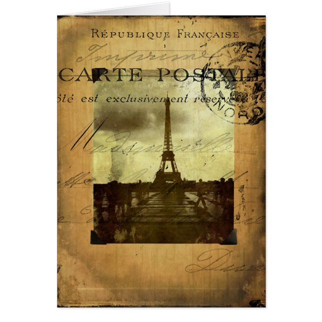 Mit dem Poststempel Paris (Vorne)