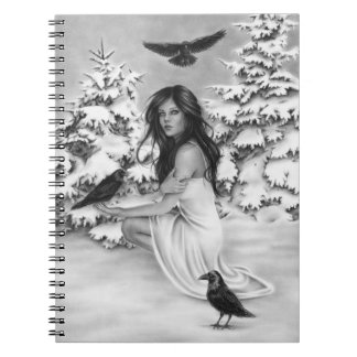 Mit dem Raben Notizbuch Notizblock