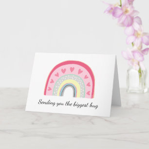 Mit dem Regenbogen, der Ihnen den größten niedlich Karte