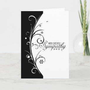 Mit dem tiefsten Beileid untertrieben, einfach Karte