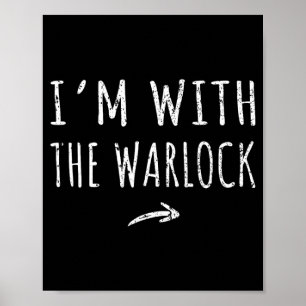 Mit dem Warlock-Matching-Lazy-Halloween-Kostüm Poster