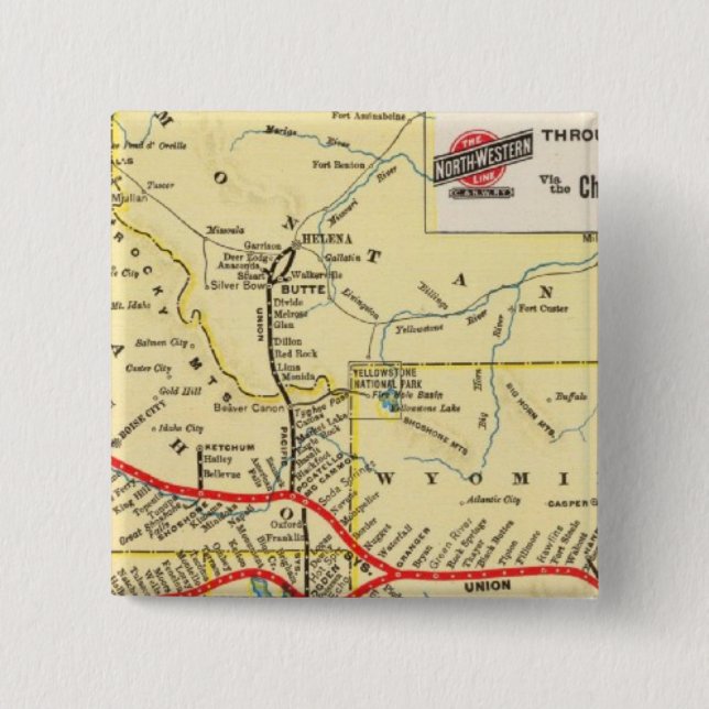 Mit dem Zug nach Chicago Button (Vorderseite)