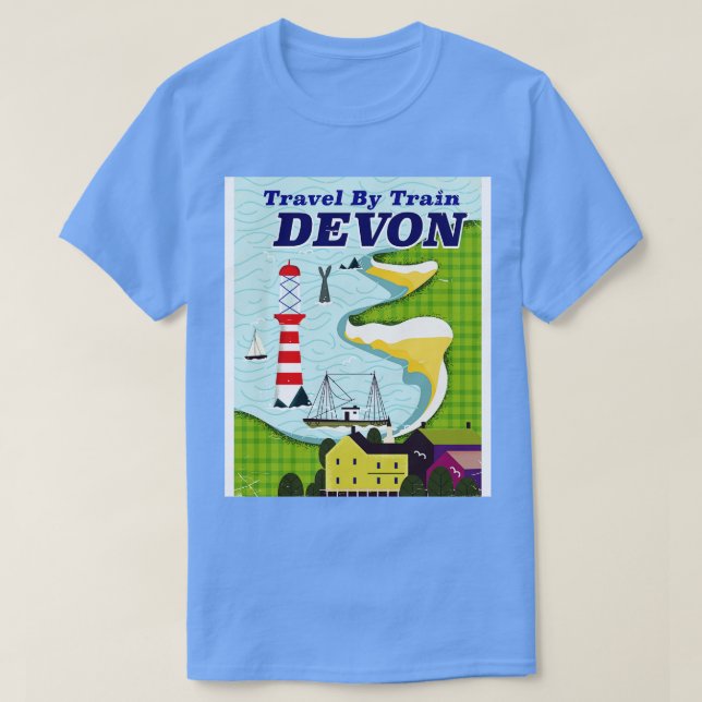 Mit dem Zug nach Devon T-Shirt (Design vorne)