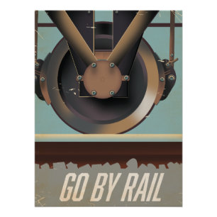 Mit dem Zug reisen Poster