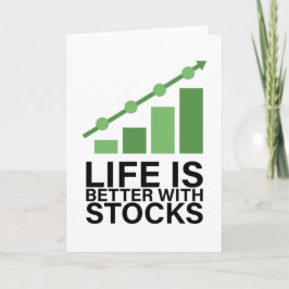Mit den Aktien ist das Leben besser Karte