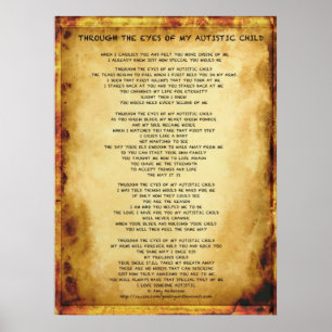 Mit den Augen meines autistischen Kindes (Plakat) Poster