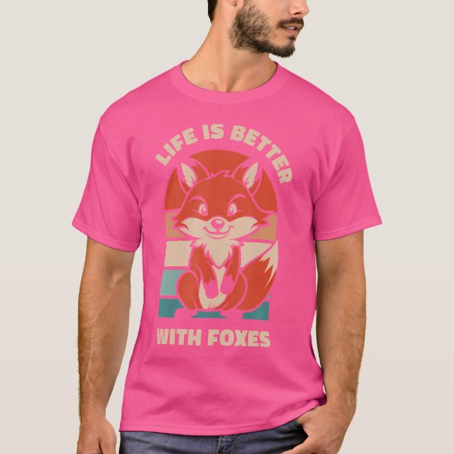 Mit den Füchsen Canidae Caninae Red Fox ist das Le T-Shirt (Vorderseite)