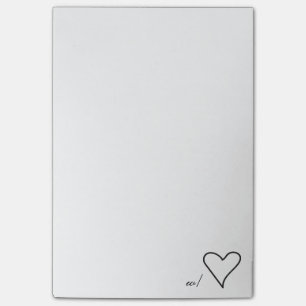 Mit den Liebe-Post-Itanmerkungen (groß) Post-it Klebezettel