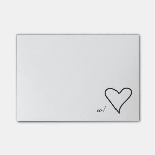Mit den Liebe-Post-Itanmerkungen (klein) Post-it Klebezettel
