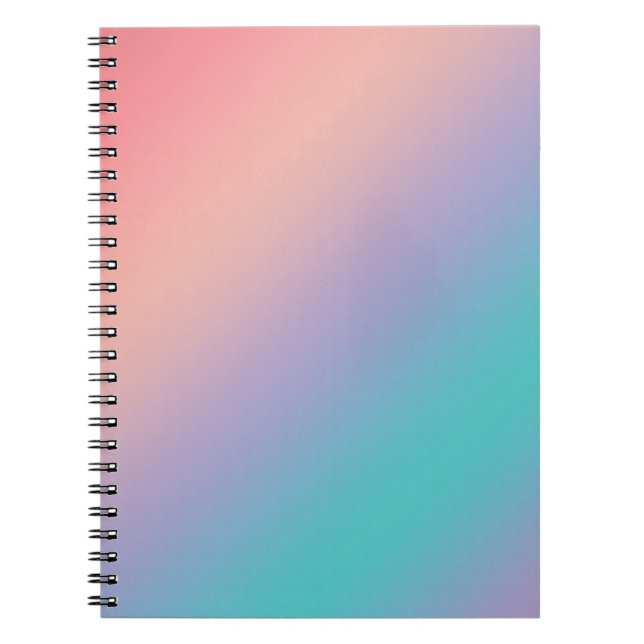 Mit den Rainbow-Farben glänzen Notizblock (Vorderseite)