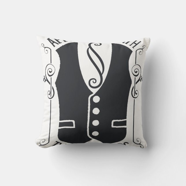 Mit den Stümpern verbunden Kissen (Vorderseite)